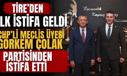 Tire’den ilk istifa geldi CHP’li Meclis Üyesi Görkem Çolak Partisinden İstifa Etti