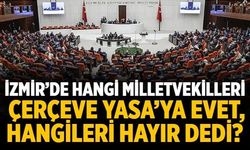 İzmir’de hangi milletvekilleri Çerçeve Yasa’ya evet, hangileri hayır dedi?