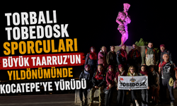 Torbalı TOBEDOSK sporcuları Büyük Taarruz’un yıldönümünde Kocatepe’ye yürüdü