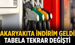 Akaryakıta indirim geldi: Tabela tekrar değişti