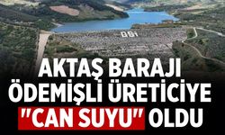 Aktaş Barajı Ödemişli üreticiye "can suyu" oldu