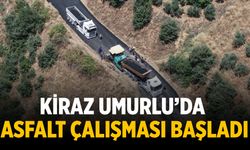 Kiraz Umurlu’da Asfalt Çalışması Başladı