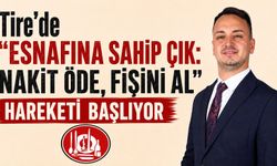 Tire'de "Esnafına Sahip Çık: Nakit Öde, Fişini Al" Hareketi Başlıyor