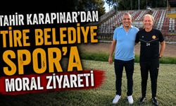 Tahir Karapınar’dan Tire Belediye Spor’a moral ziyareti