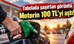 Tabelada şaşırtan görüntü  Motorin 100 TL’yi aştı!
