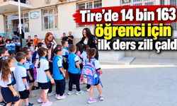 Tire’de 14 bin 163 öğrenci için ilk ders zili çaldı