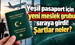 Yeşil pasaport için yeni meslek grubu sıraya girdi! Şartlar neler?