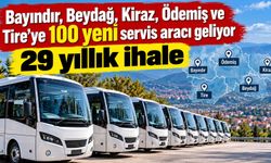 Bayındır, Beydağ, Kiraz, Ödemiş ve Tire’ye 100 yeni servis aracı geliyor 29 yıllık ihale