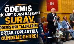 Ödemiş Ticaret Odası Başkanı Surav, Ödemiş OSB Taleplerini Ortak Toplantıda Gündeme Getirdi