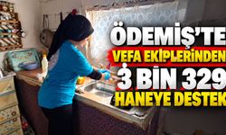 Ödemiş’te Vefa ekiplerinden 3 bin 329 haneye destek