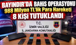 BAYINDIR’DA BAHİS OPERASYONU 988 Milyon TL’lik Para Hareketi 8 KİŞİ TUTUKLANDI