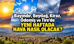 Bayındır, Beydağ, Kiraz, Ödemiş ve Tire’de Yeni Haftada Hava nasıl olacak?
