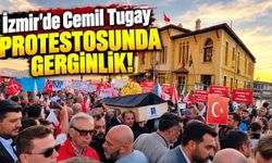 İzmir'de Cemil Tugay protestosunda gerginlik!