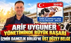 ARİF UYGUNER YÖNETİMİNDE BÜYÜK BAŞARI İZMİR DAMIZLIK BİRLİĞİ’NE ÜST DÜZEY BELGE