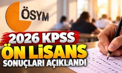 2026 KPSS Ön Lisans sonuçları açıklandı