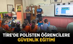 TİRE’DE POLİSTEN ÖĞRENCİLERE GÜVENLİK EĞİTİMİ