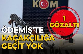 ÖDEMİŞ’TE KAÇAKÇILIĞA GEÇİT YOK 1 GÖZALTI