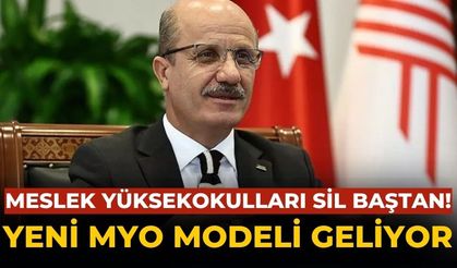 Meslek yüksekokulları sil baştan!  Yeni MYO modeli geliyor
