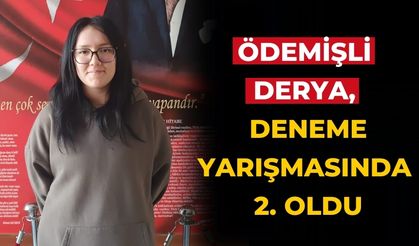 Ödemişli Derya, Deneme Yarışmasında 2. Oldu