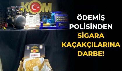 ÖDEMİŞ POLİSİNDEN SİGARA KAÇAKÇILARINA DARBE!