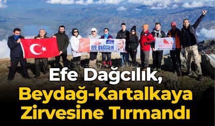 Efe Dağcılık, Beydağ-Kartalkaya Zirvesine Tırmandı