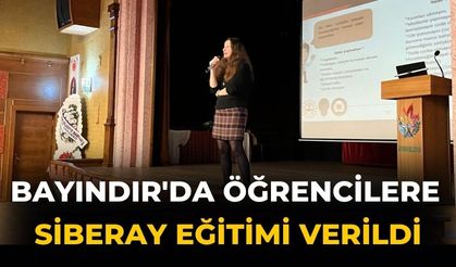 Bayındır'da Öğrencilere SİBERAY Eğitimi Verildi