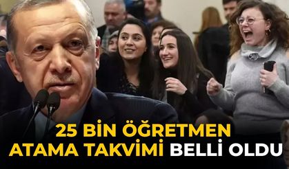 25 bin öğretmen atama takvimi belli oldu