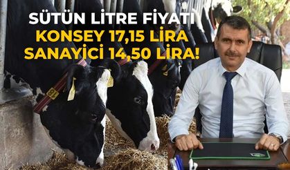 Sütün litre fiyatı Konsey 17,15 lira sanayici 14,50 lira!