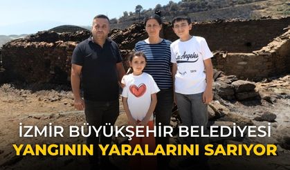 İzmir Büyükşehir Belediyesi yangının yaralarını sarıyor