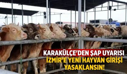 Karakülçe'den Şap uyarısı İzmir’e yeni hayvan girişi yasaklansın!
