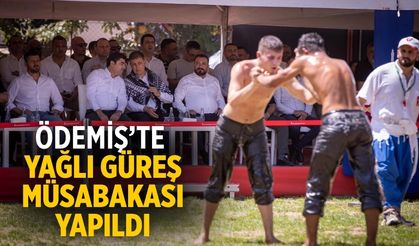 ÖDEMİŞ’te yağlı güreş müsabakası yapıldı