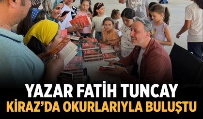 Yazar Fatih Tuncay, Kiraz’da Okurlarıyla Buluştu
