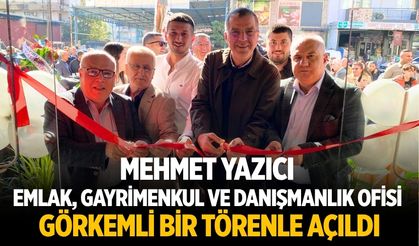 Mehmet Yazıcı Emlak, Gayrimenkul ve Danışmanlık ofisi Görkemli Bir Törenle Açıldı