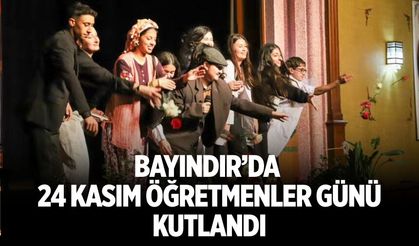 Bayındır’da 24 Kasım Öğretmenler Günü kutlandı