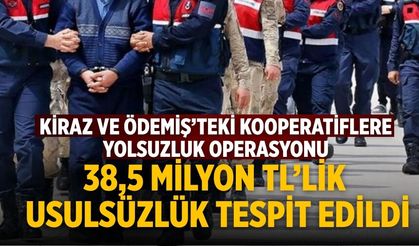 Kiraz ve Ödemiş’teki Kooperatiflere Yolsuzluk Operasyonu 38,5 Milyon TL’lik Usulsüzlük Tespit Edildi