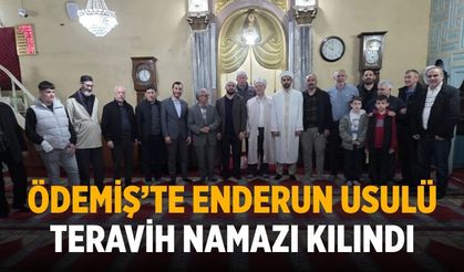 Ödemiş’te Enderun Usulü Teravih Namazı Kılındı