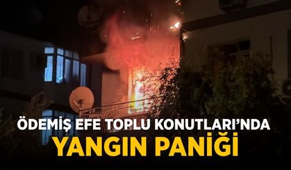 Ödemiş Efe Toplu Konutları’nda Yangın Paniği
