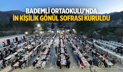 Bademli Ortaokulu bin kişilik Gönül Sofrası Kuruldu