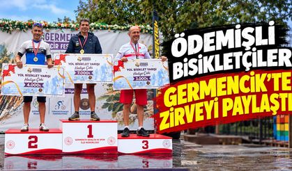 Ödemişli bisikletçiler Germencik’te zirveyi paylaştı
