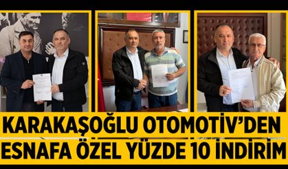 Karakaşoğlu Otomotiv’den Esnafa Özel Yüzde 10 İndirim