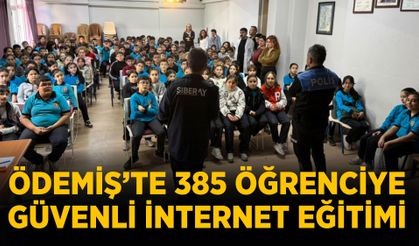 ÖDEMİŞ’TE 385 ÖĞRENCİYE GÜVENLİ İNTERNET EĞİTİMİ