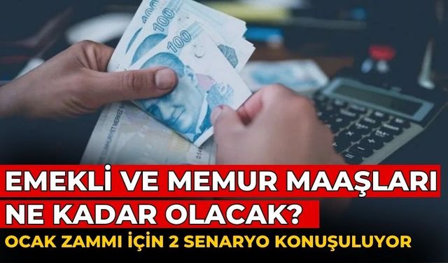 Emekli ve memur maaşları ne kadar olacak? Ocak zammı için 2 senaryo konuşuluyor