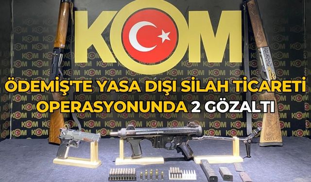 Ödemiş'te Yasa Dışı Silah Ticareti Operasyonunda 2 Gözaltı