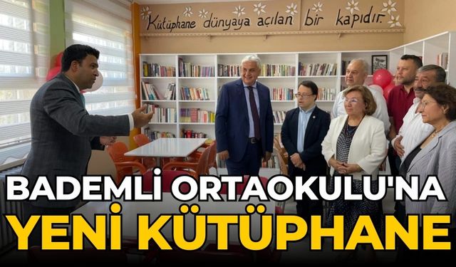 Bademli Ortaokulu'na Yeni Kütüphane