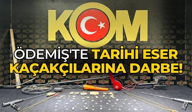 Ödemiş'te Tarihi Eser Kaçakçılarına Darbe!