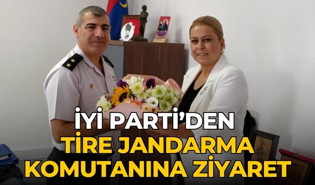 İYİ PARTİ’DEN TİRE JANDARMA KOMUTANINA ZİYARET