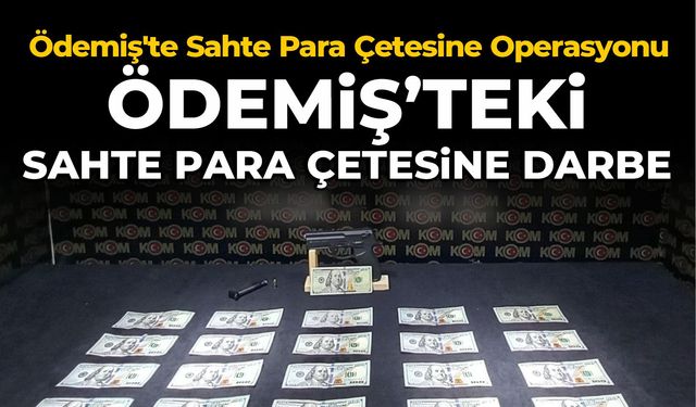 Ödemiş'te Sahte Para Çetesine Operasyonu