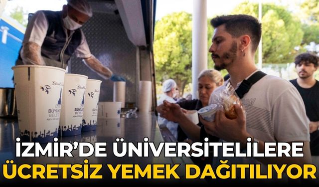 İzmir’de üniversitelilere ücretsiz yemek dağıtılıyor