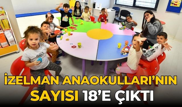 İZELMAN Anaokulları’nın sayısı 18’e çıktı