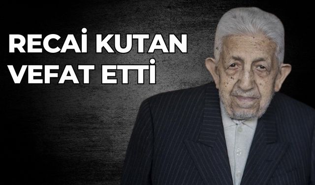 Recai Kutan vefat etti